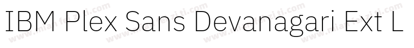 IBM Plex Sans Devanagari Ext Lt字体转换